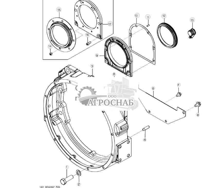 1401 Корпус маховика 